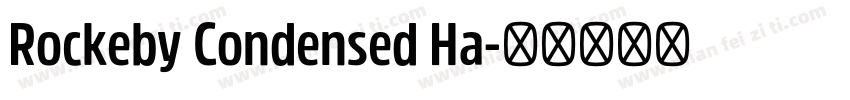 Rockeby Condensed Ha字体转换